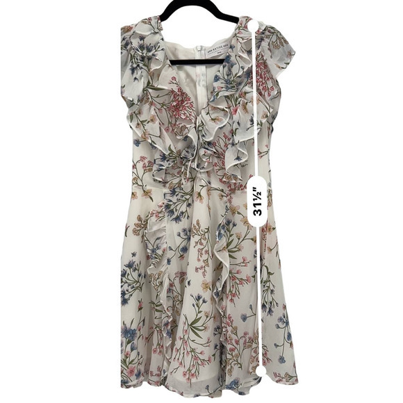 Native Daughter‎ White with Blue, Pink, Green Floral Dress Size Medium - Picture 5 of 6